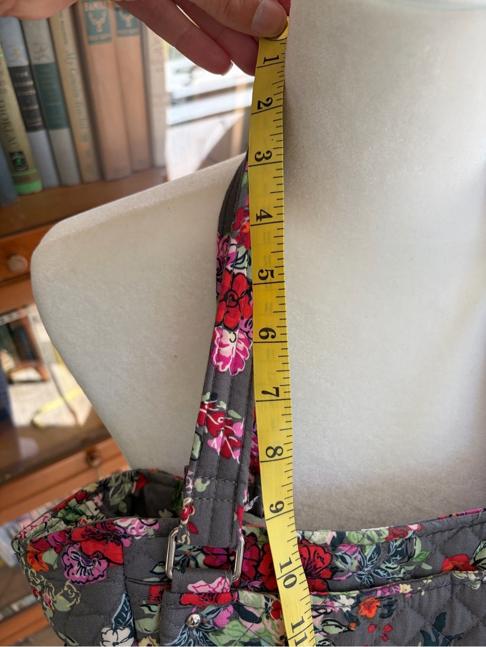 Vera Bradley Quilted Hope Blooms Satchel - Picture 11 of 11